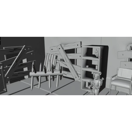 Trench Scenery Set DIGITAL (STL)