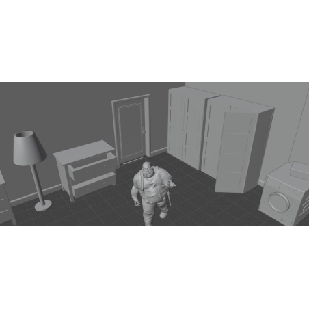 Set de escenografía de interior con 17 elementos (digital)