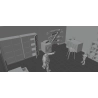 Set de escenografía de interior con 17 elementos (digital)